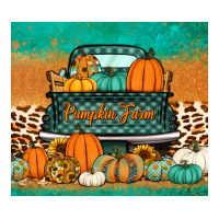 pumpkin farm truck tumbler | Teevron