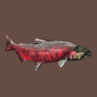 Chinook Salmon Fish Illustrations Long Sleeve Tee | Teevron