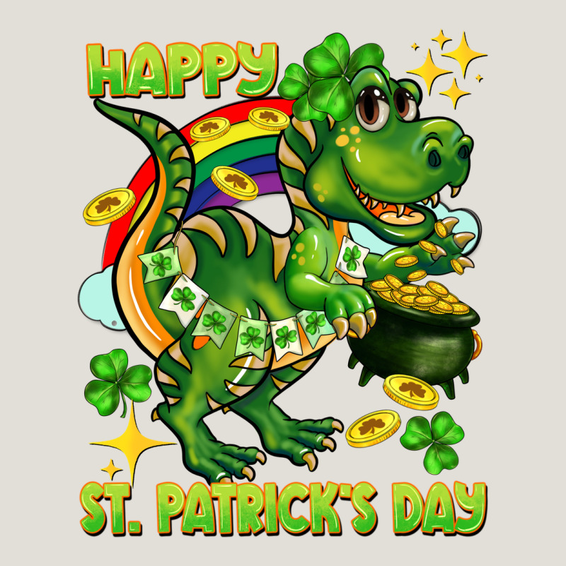 Happy St. Patrick's Day T-rex Heavy Core Tee by CowGirlArtShop | Teevron