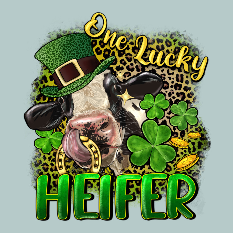 One Lucky Heifer Heavy Core Tee by CowGirlArtShop | Teevron