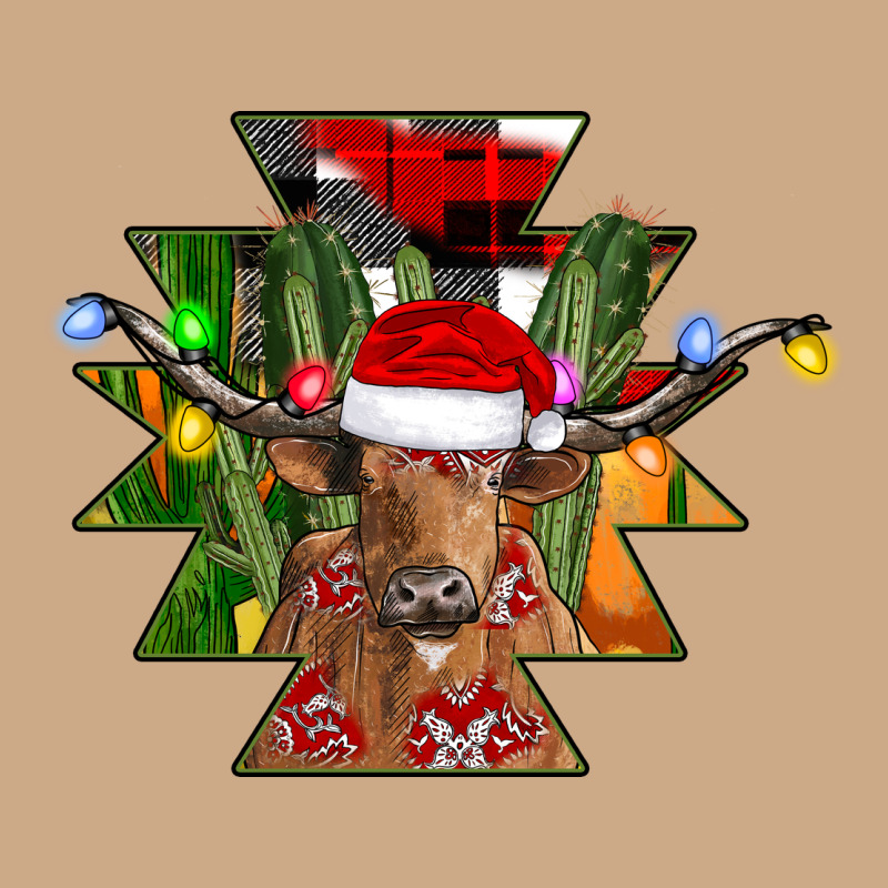 Longhorn Aztec Christmas Vintage Hoodie by CowhideDigitalArt | Teevron