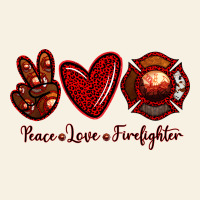 Peace Love Firefighter Vintage Tee | Teevron