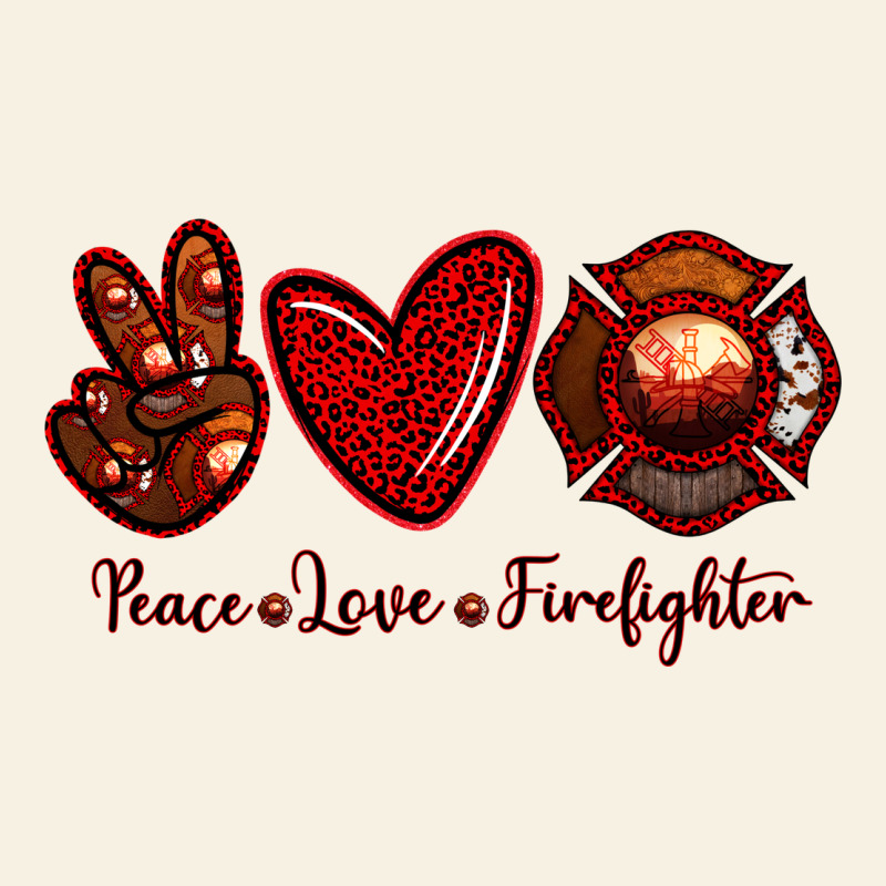 Peace Love Firefighter Vintage Tee by RanaPortraitStore | Teevron