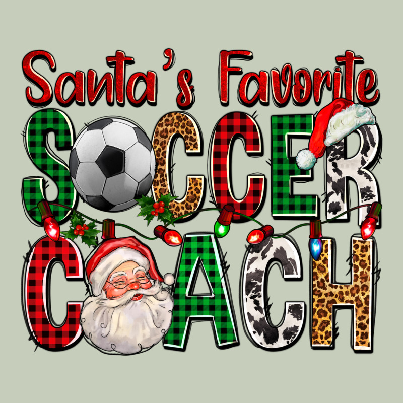 Santa's Favorite Soccer Coach For Christmas Ladies Tee by FaDigitalArtStudio | Teevron