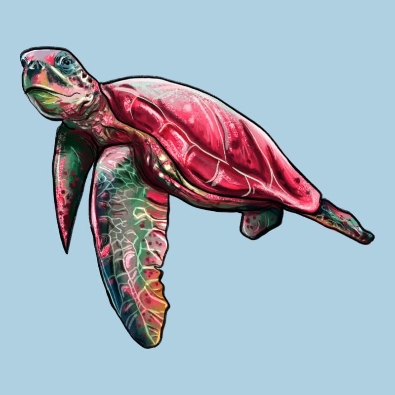 Sea Turtle Pink Glitter Premium Hoodie by Artiststas | Teevron