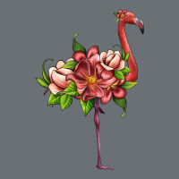 Flamingo With Tropical Flowers Premium Hoodie | Teevron