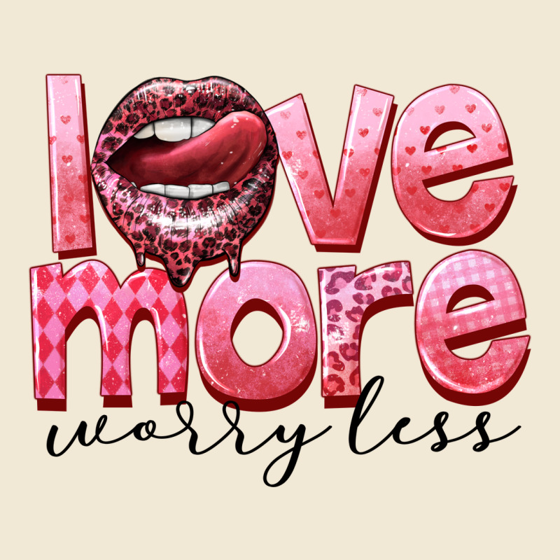 Love More Worry Less Premium Tee by FaDigitalArtStudio | Teevron