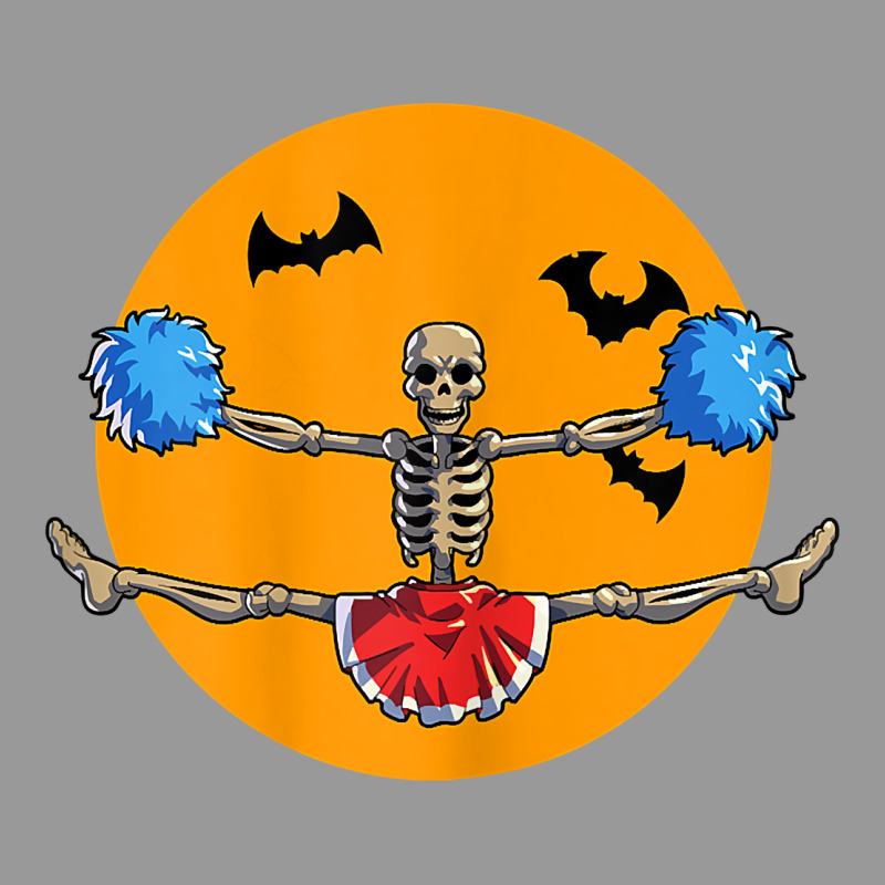 Cheerleading Skeleton Halloween Cheer Skeleton Cheerleader T Shirt Vintage Hoodie by DesignPulse | Teevron