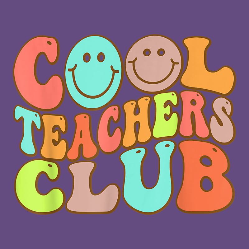 Cool Teachers Club Funny Smile Teachers Club Squad T Shirt Vintage Hoodie by DesignPulse | Teevron