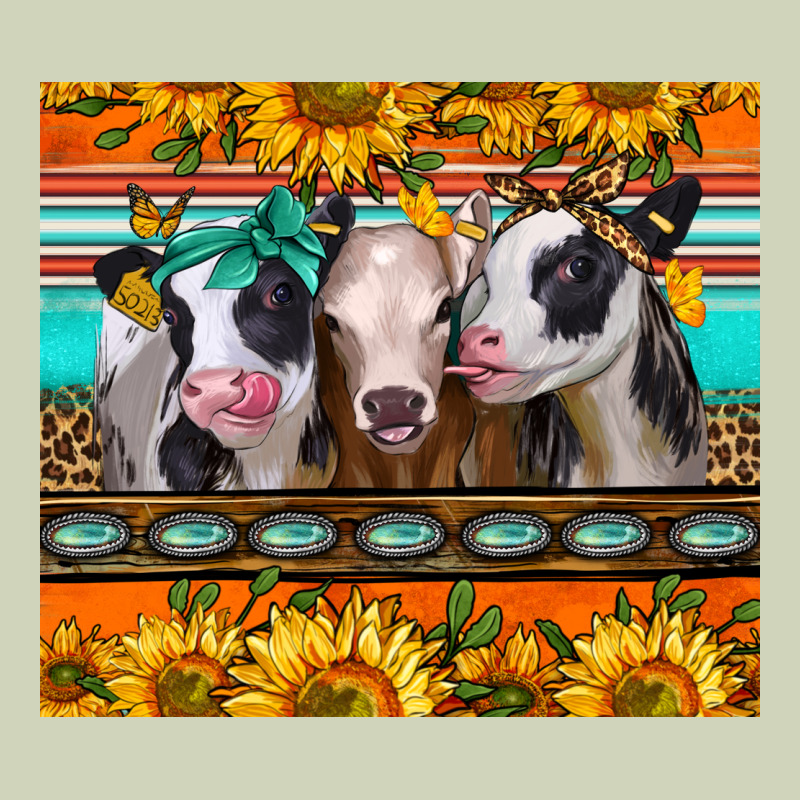 Heifers And Sunflowers Heavyweight Hoodie by Jasminsmagicworld | Teevron