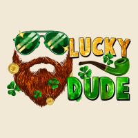 Lucky Dude Saint Patrick's Bearded Man Ladies Tee | Teevron