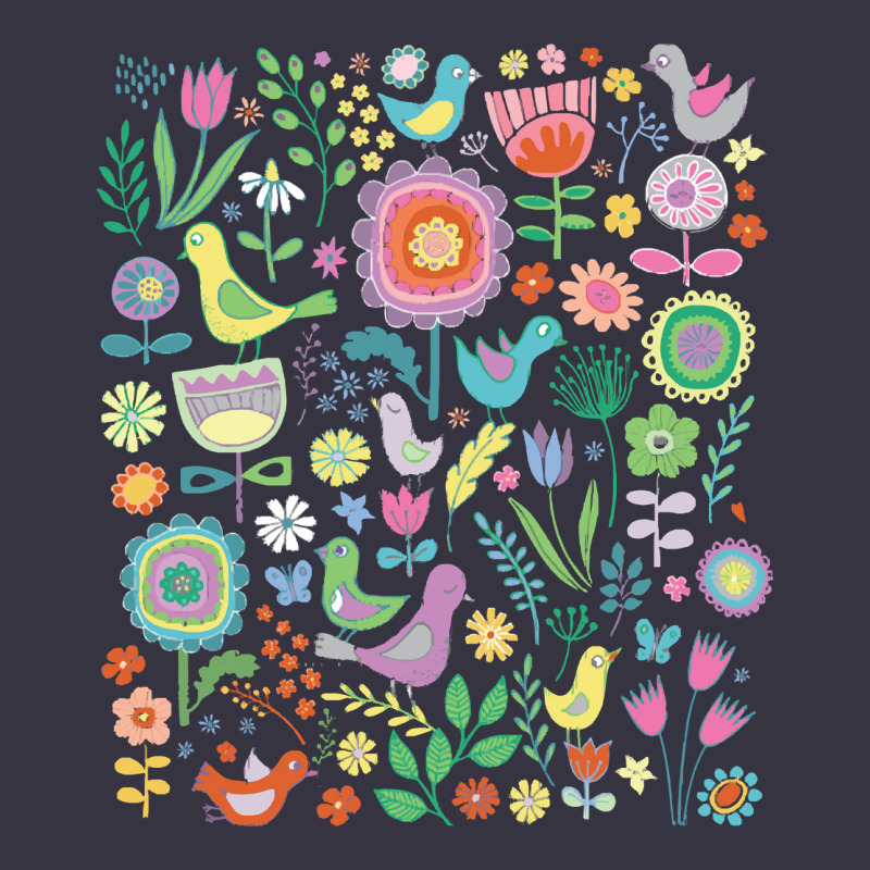 Cute Birds T  Shirt Birds And Blooms   Cute Floral Pattern By Cecca De Vintage Hoodie by DesignPulse | Teevron