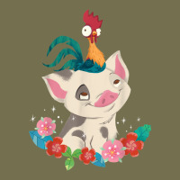 Moana Heihei Rooster Pua Flowers Graphic Vintage Hoodie | Teevron