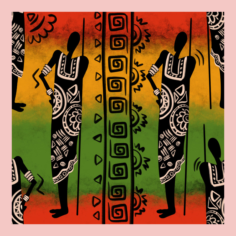 African Silhouette Seamless Pattern Urban Heavy Tee by BundleAndBundleShop | Teevron