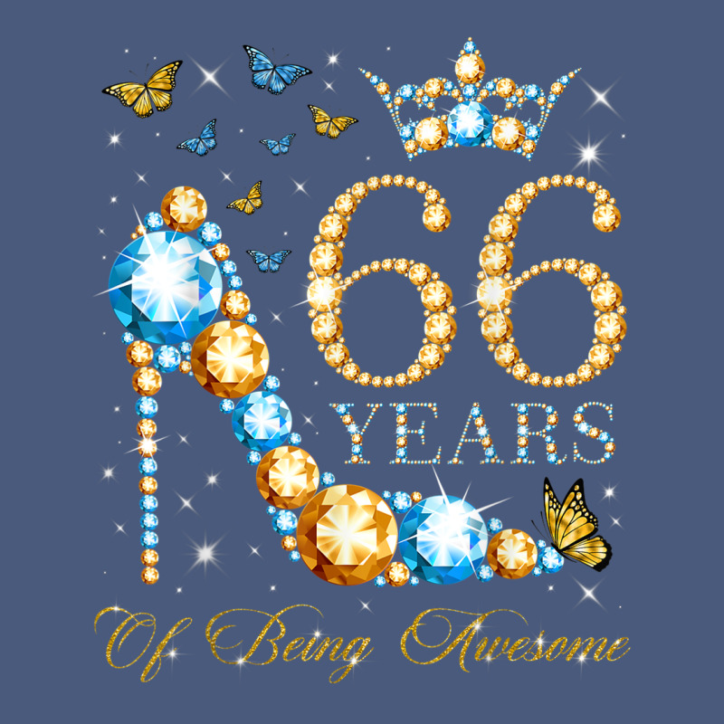 66th Birthday 66 Years Of Being Awesome 66 Years Old Woman Vintage Hoodie by PixelWave | Teevron