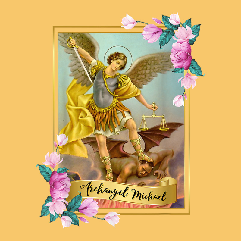 St Michael The Archangel - Protector Catholic Church Angel Vintage Hoodie by PixelWave | Teevron