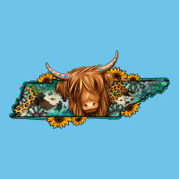 Tennessee Map Long Haired Cow Premium Sweatshirt | Teevron