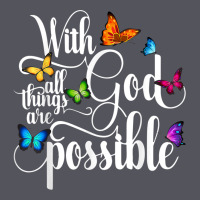 With God All Things Are Possible  Religious Butterfly Art Vintage Hoodie | Teevron