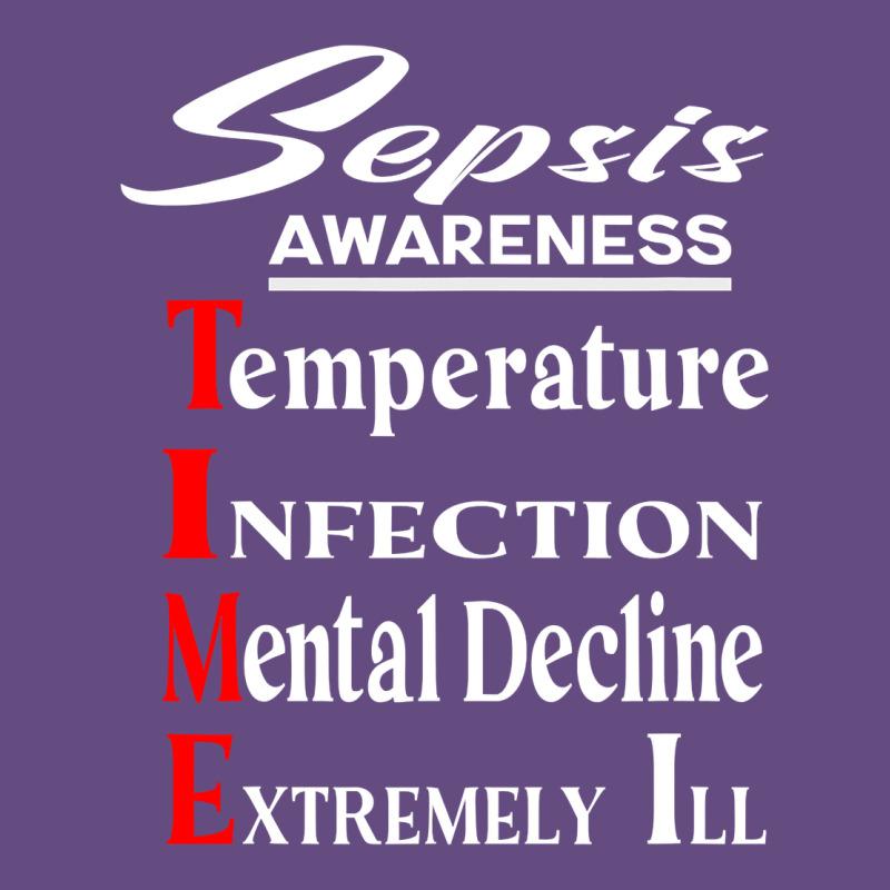 Sepsis Awareness  Know Sepsis Signs  Sepsis Surviv Vintage Hoodie by InspiraDesign | Teevron