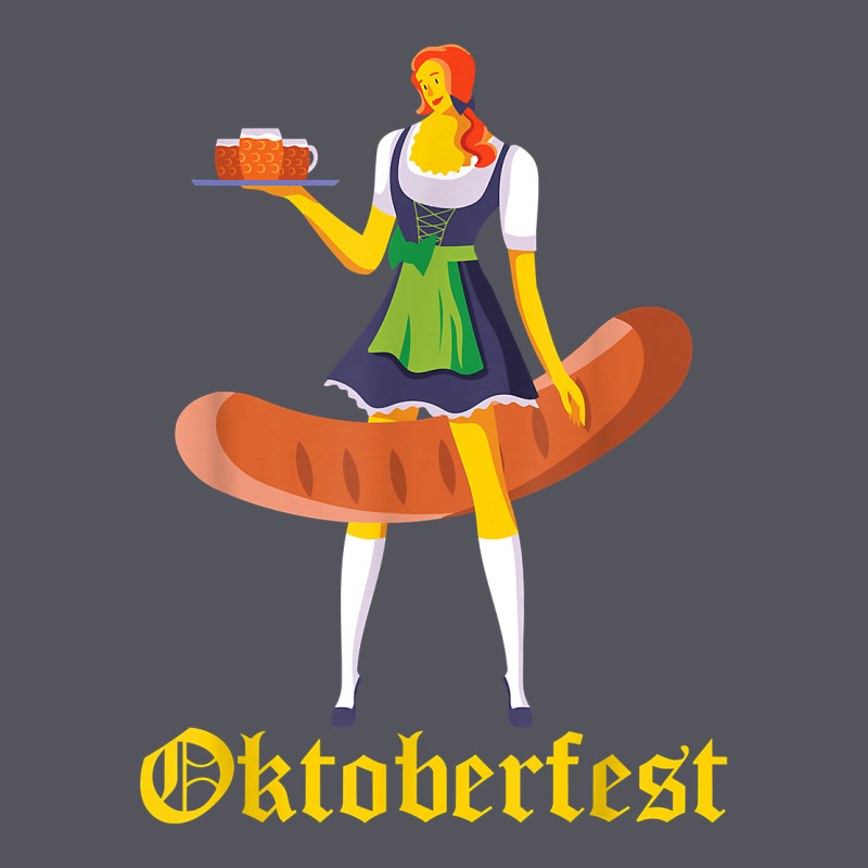 Barmaid Oktoberfest Funny German Woman Dirndl Bratwurst T Shirt Vintage Hoodie by InspiraDesign | Teevron
