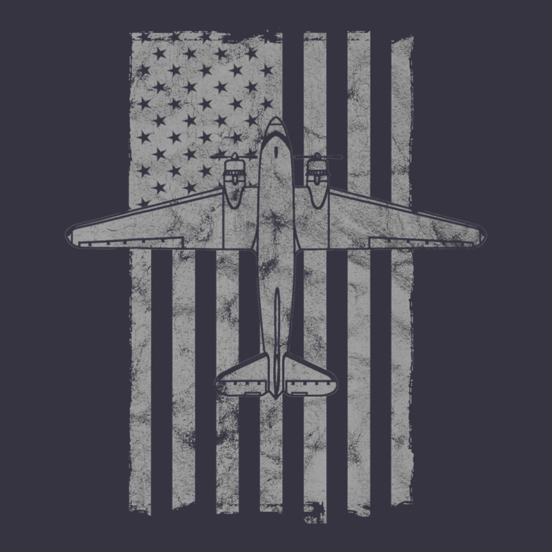C-47 Skytrain Wwii Transport Airplane Vintage Flag Vintage Hoodie by InspiraDesign | Teevron