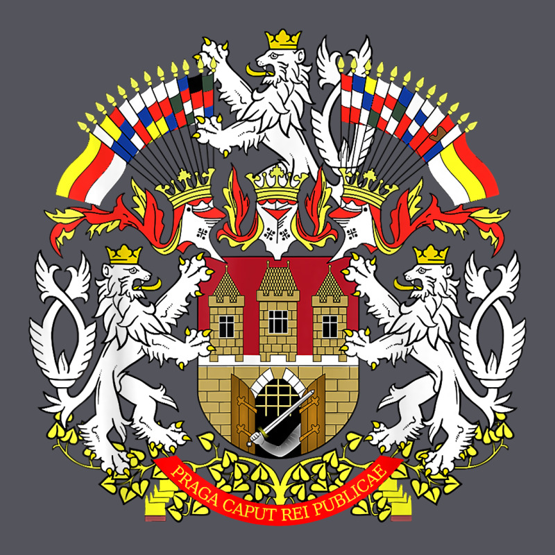 Praha Prague Czech Republic Coat Of Arms Ex Czechoslovakia T Shirt Vintage Hoodie by ArtChic | Teevron