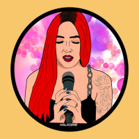 Red Hair Girl Singing Vintage Hoodie | Teevron