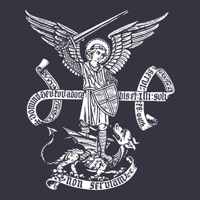 St Michael Archangel Catholic Angel Defend Us Vintage Hoodie by ArtChic | Teevron