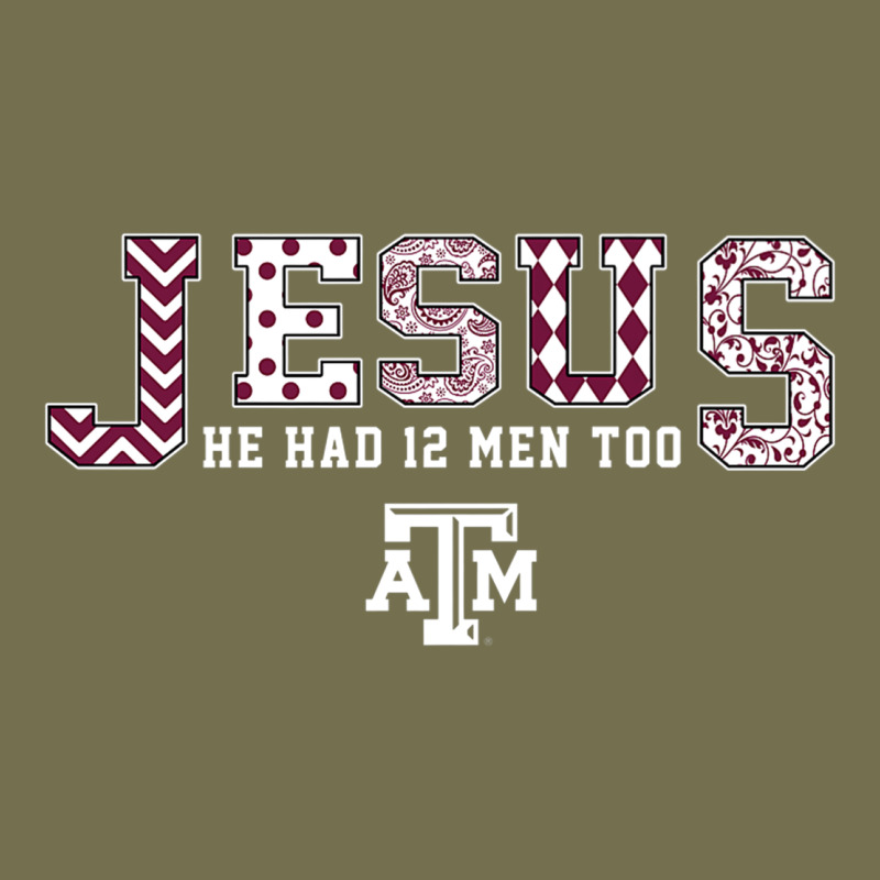Texas A&m Aggies Jesus - Had 12 Men - Patterned Vintage Hoodie by PixelFlow | Teevron