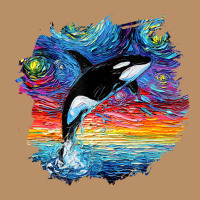 Orca Killer Whale Starry Night Impressionist Dog Art By Aja Vintage Hoodie | Teevron