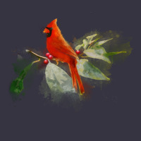 Wild Red Cardinal Bird Long Sleeve Vintage Hoodie | Teevron