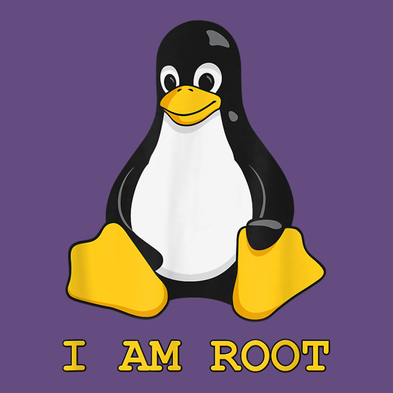 Linux Mascot Tux The Penguin I Am Root Tshirt Men Women Kids Vintage Hoodie by PixelFlow | Teevron