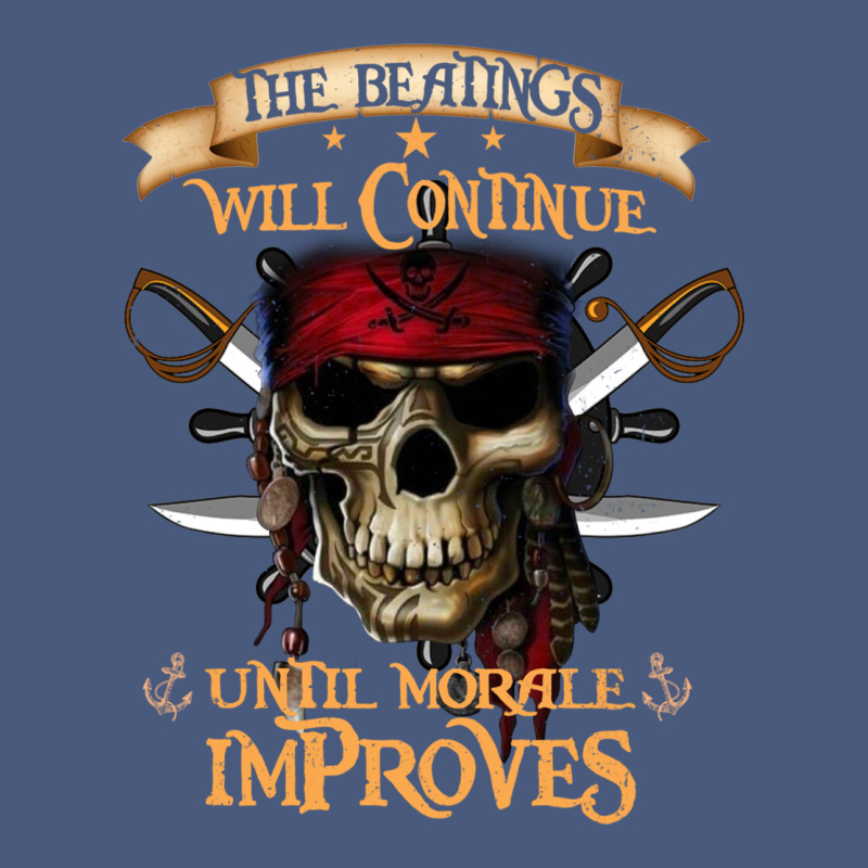 Pirate The Beatings Will Continue Until Morale Improves Vintage Hoodie by SnappyArt | Teevron