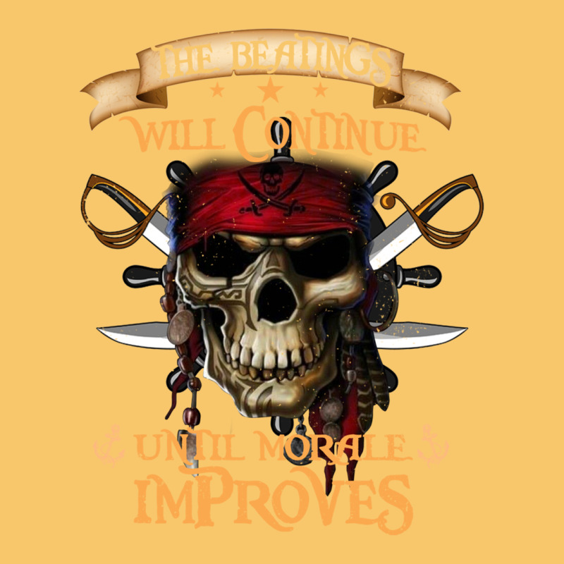 Pirate The Beatings Will Continue Until Morale Improves Vintage Hoodie by SnappyArt | Teevron