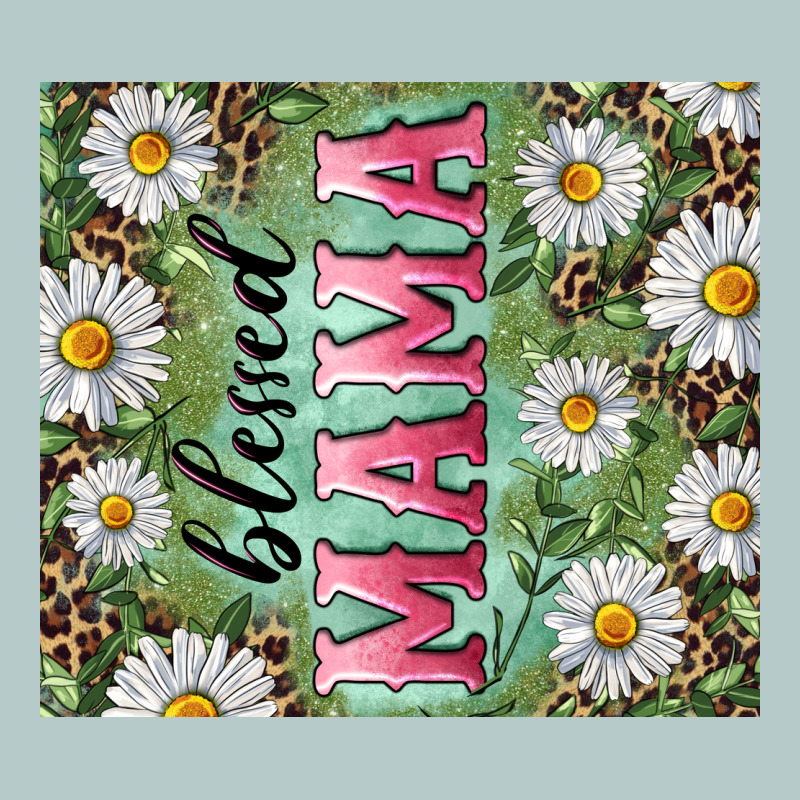 Blessed Mama With Daisy And Leopard Heavy Core Tee by RanaPortraitStore | Teevron