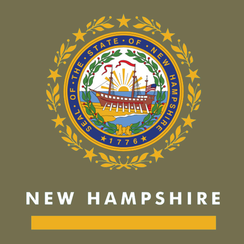 New Hampshire State Flag New Vintage Hoodie by SnappyArt | Teevron