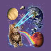 Fluffy Kitten Shoot Laser Rainbow Space Galaxy, Cat Gifts Vintage Hoodie | Teevron