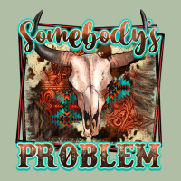 Somebody's Problem Bull Skull Urban Heavy Tee | Teevron