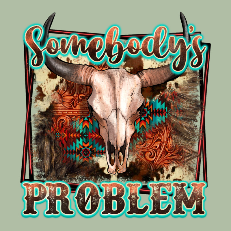 Somebody's Problem Bull Skull Urban Heavy Tee by FaDigitalArtStudio | Teevron