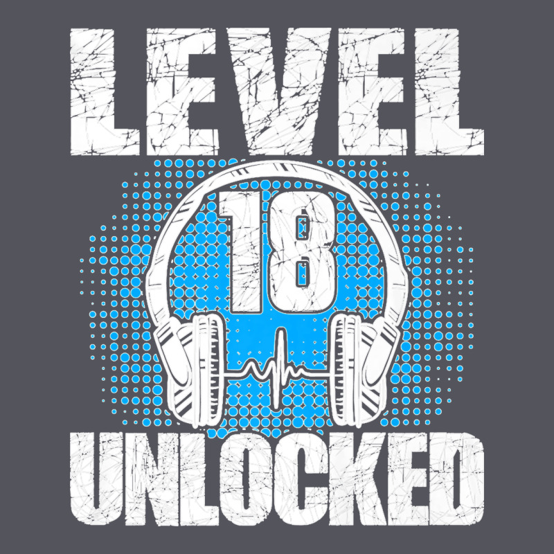 Level 18 Unlocked Birthday 18 Years Gamer Premium T Shirt Vintage Hoodie by FloraArt | Teevron