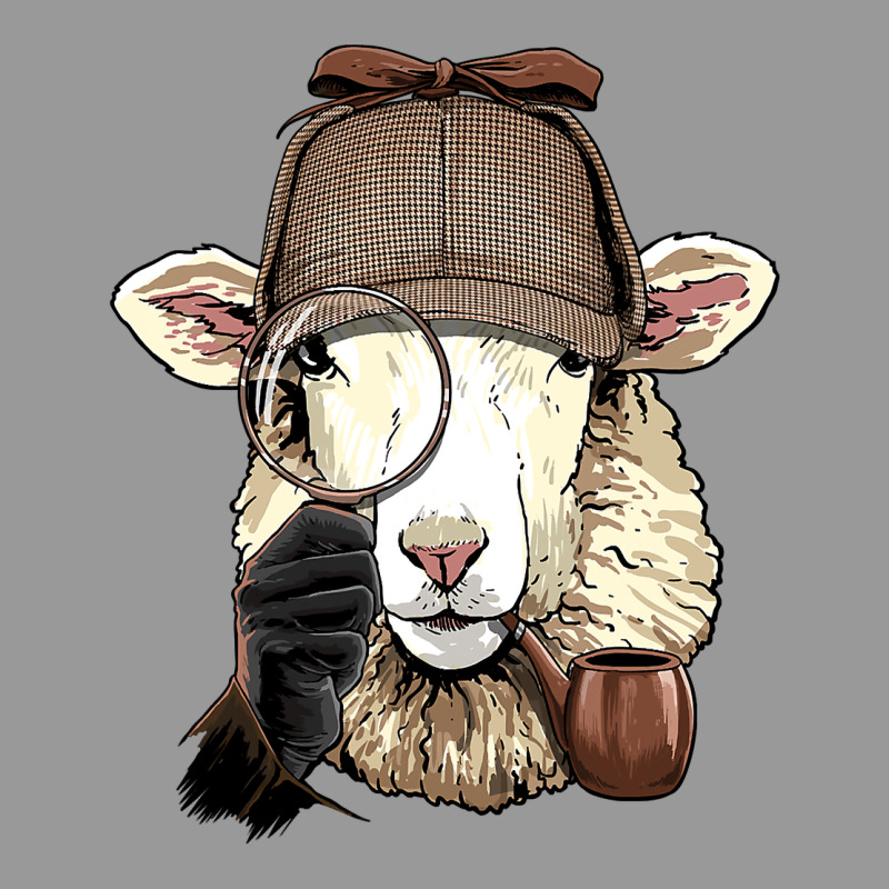 Detective Sheep Lamb Spy Investigator Farmer Sheep Lover 53 Vintage Hoodie by ArtMosaic | Teevron