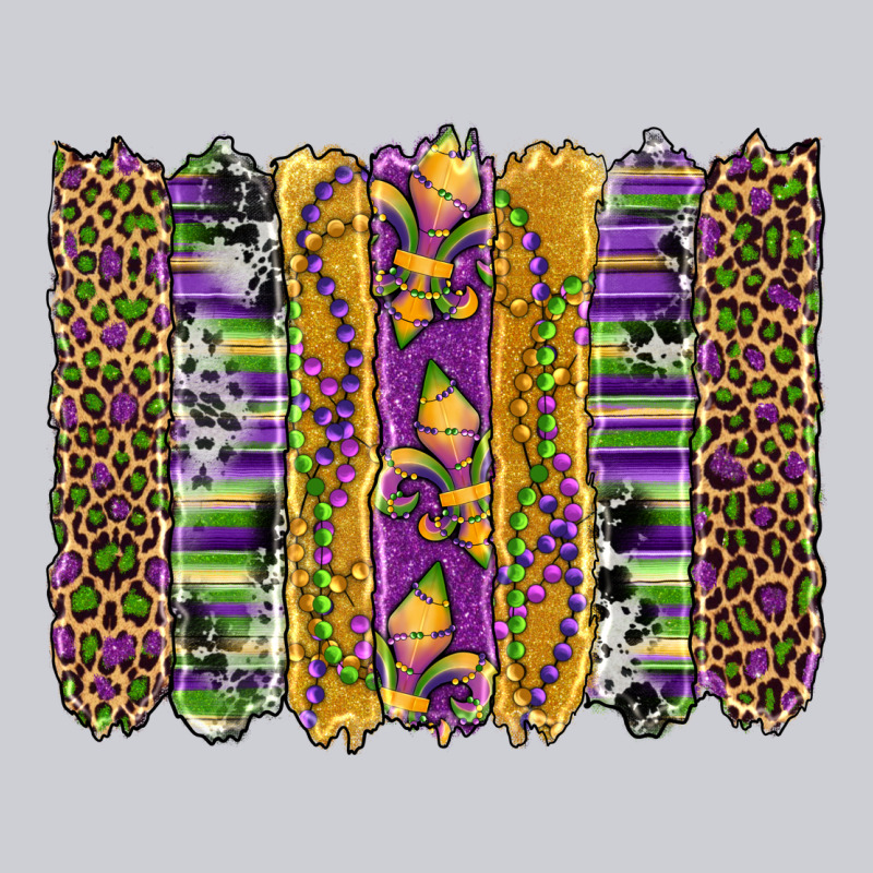 Mardi Gras Fleur De Lis Cowhide Serape Leopard Glitter Brushstrokes Classic Tee by Artiststas | Teevron