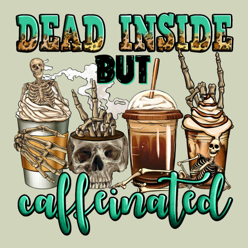 Dead Inside But Caffeinated Skeleton Coffee Cups Heavyweight Hoodie by Jasminsmagicworld | Teevron