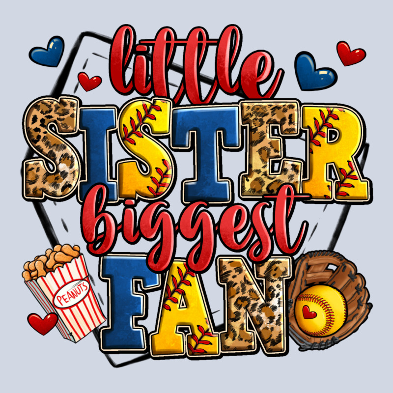 Little Sister Biggest Fan Softball Premium Sweatshirt by Jasminsmagicworld | Teevron