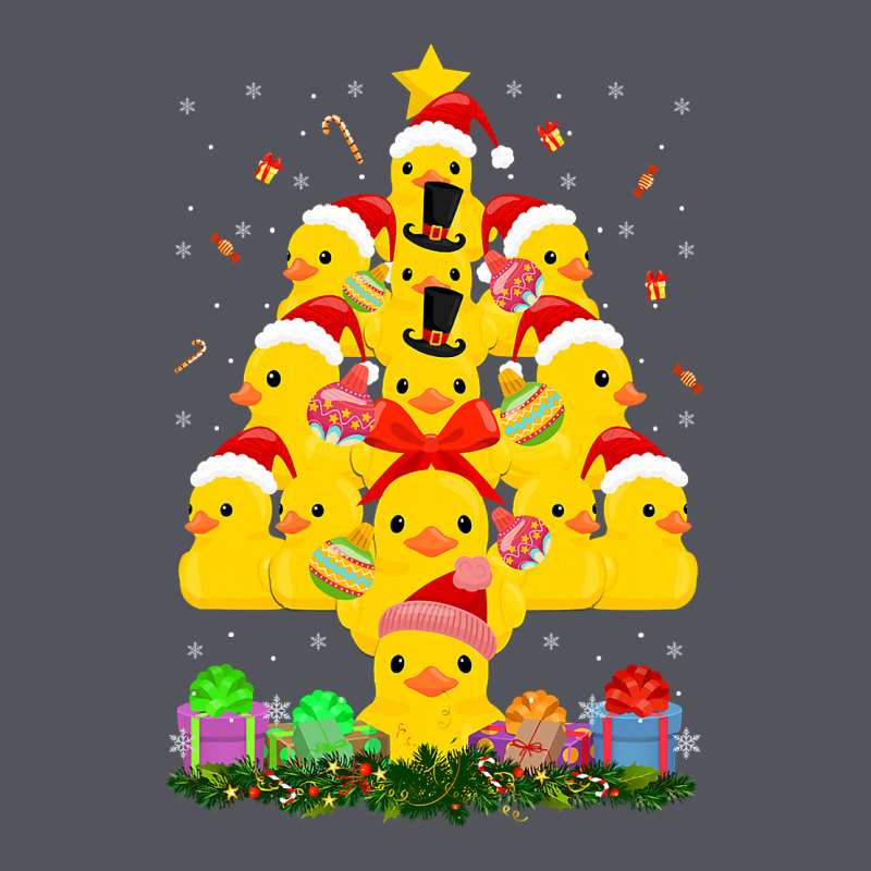 Duck Rubber Duck Christmas Tree Duckie And Quack Christmas 123 Vintage Hoodie by ArtMosaic | Teevron