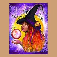 Witch With Crystal Ball Air Freshener Vintage Tee | Teevron