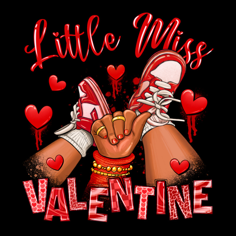 Little Miss Valentine Afro Kid Sneakers Heavyweight Sweatshirt by RanaPortraitStore | Teevron