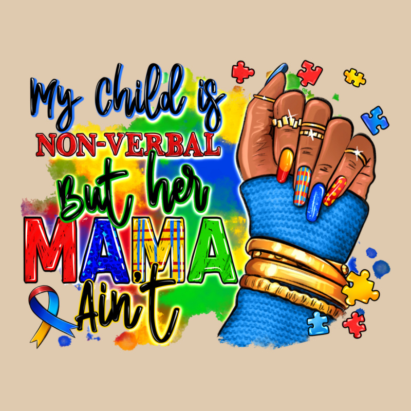 My Child Is Non Verbal But Her Mama Aint Afro Hand Rana Heavyweight Sweatshirt by RanaPortraitStore | Teevron