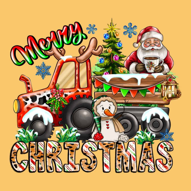 Merry Christmas  Tractor Vintage Hoodie by CowhideDigitalArt | Teevron