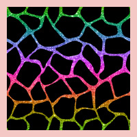 Giraffe Glitter Seamless Pattern Urban Heavy Tee | Teevron